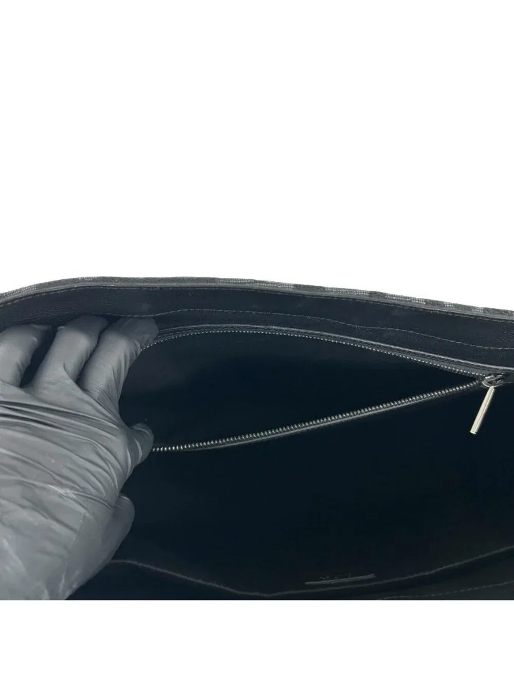 Dior East West Oblique Leather Tote Black